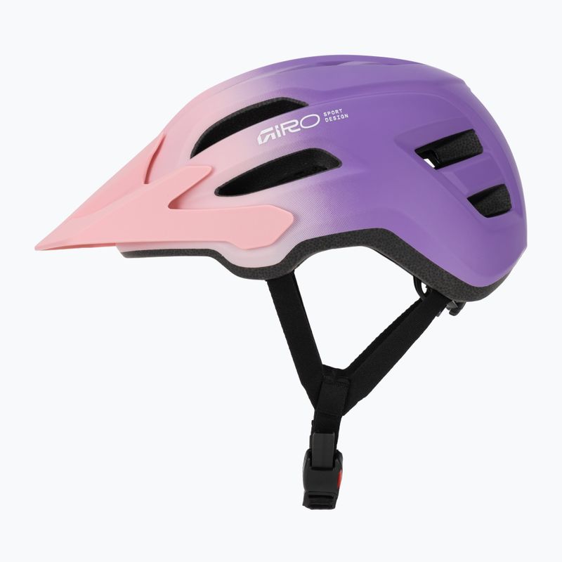 Cască de bicicletă pentru copii Giro Fixture II matte light pink/purple fade 3
