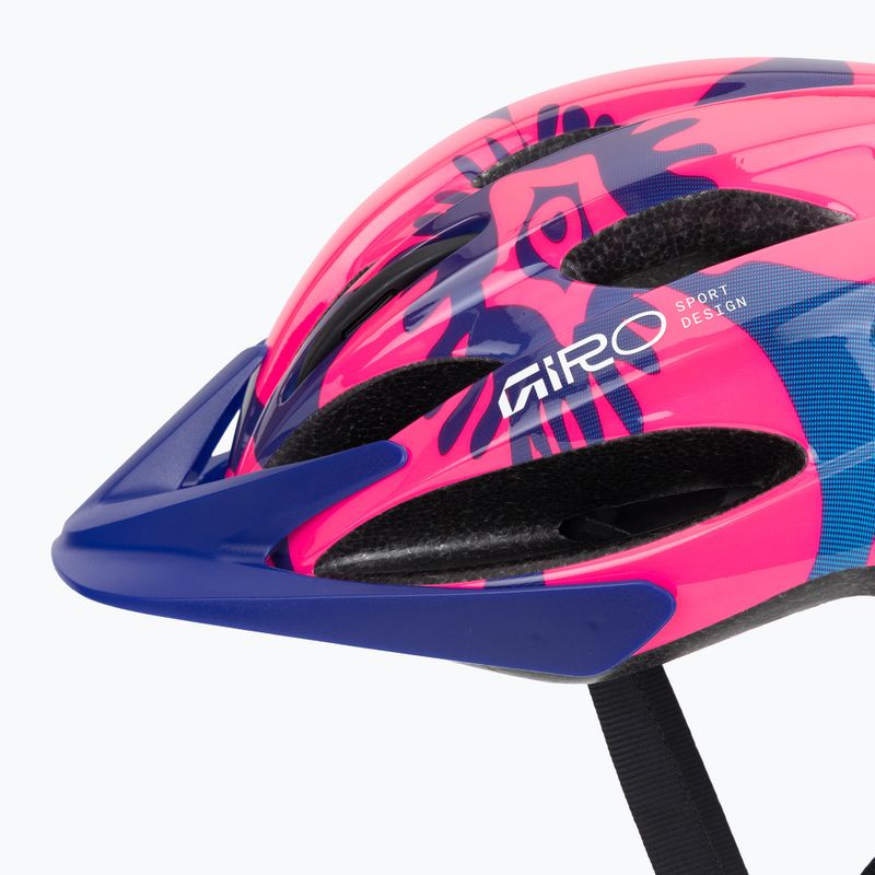 Cască de bicicletă pentru copii Giro Raze pink flowers 7