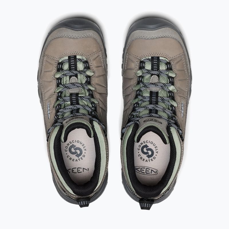 Încălțăminte de trekking pentru femei KEEN Targhee IV Mid Wp grey/lily pad 5
