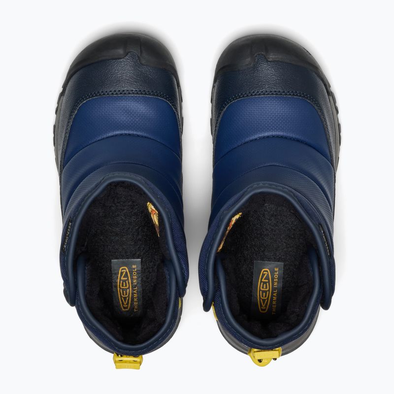 Ghete KEEN Puffrider Wp naval academy/mango mint 3
