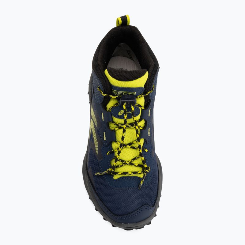 Încălțăminte de trekking pentru copii KEEN Zionic Mid Wp naval academy/evening primrose 5