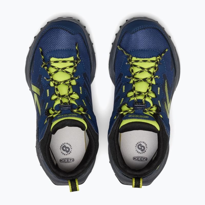 Încălțăminte de trekking pentru copii KEEN Zionic Mid Wp naval academy/evening primrose 3