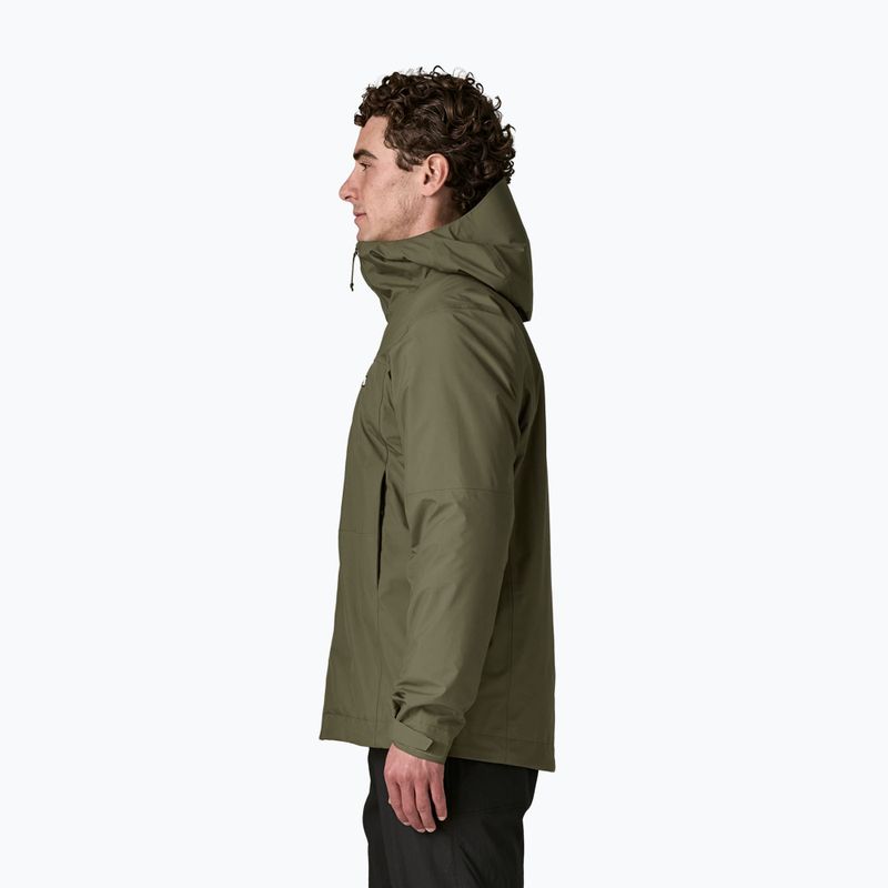 Geacă de ploaie pentru bărbați Patagonia Insulated Boulder Fork Rain basin green 3