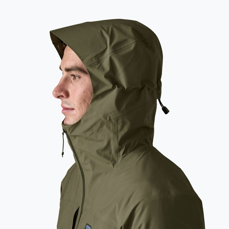 Geacă de ploaie pentru bărbați Patagonia Insulated Boulder Fork Rain basin green 4