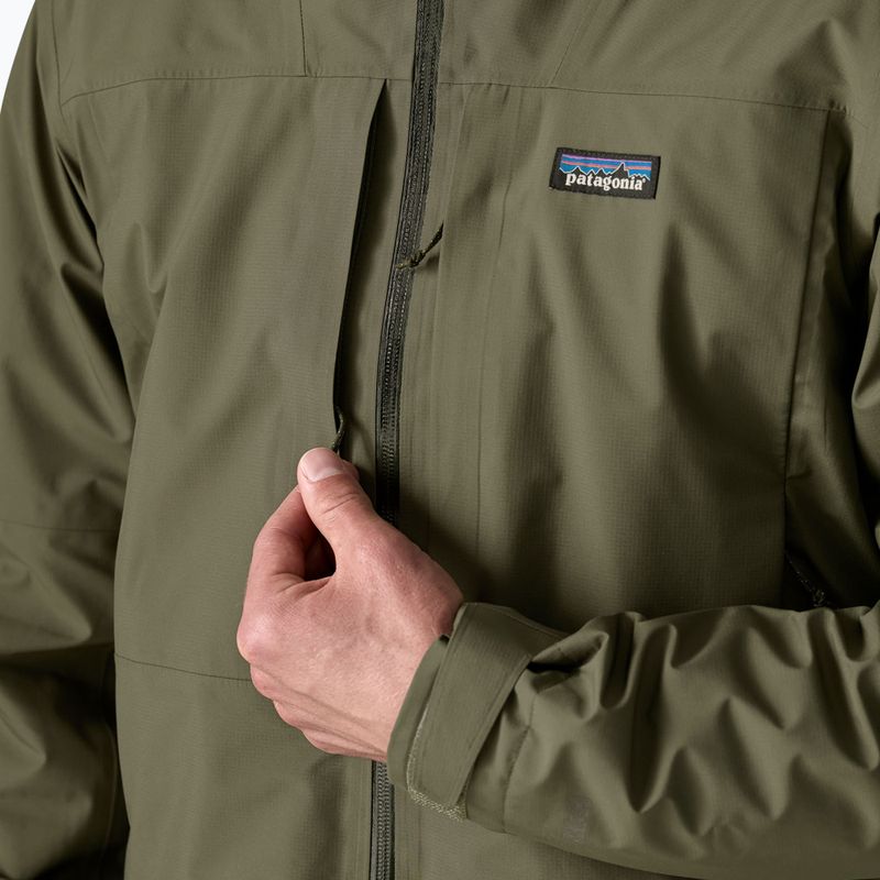 Geacă de ploaie pentru bărbați Patagonia Insulated Boulder Fork Rain basin green 6