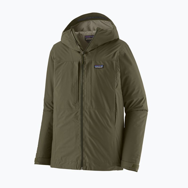 Geacă de ploaie pentru bărbați Patagonia Insulated Boulder Fork Rain basin green 8