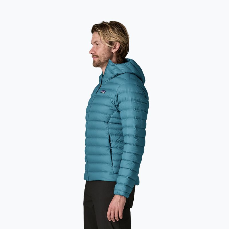 Geacă cu puf pentru bărbați Patagonia Down Sweater Hoody glacial blue 3