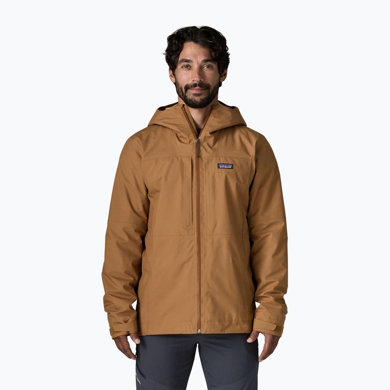 Geacă de ploaie pentru bărbați Patagonia Insulated Boulder Fork Rain deer brown