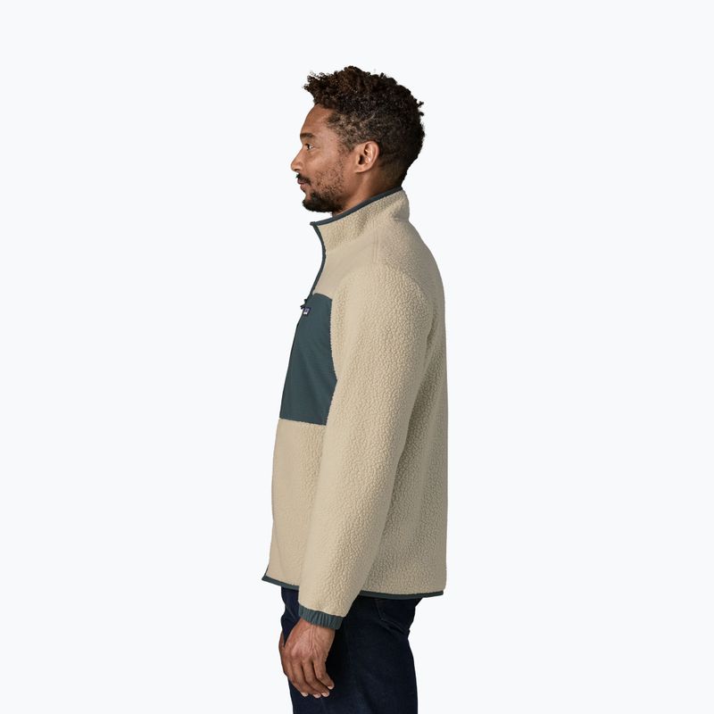 Bluză fleece pentru bărbați Patagonia Retro Pile Patch pelican 3