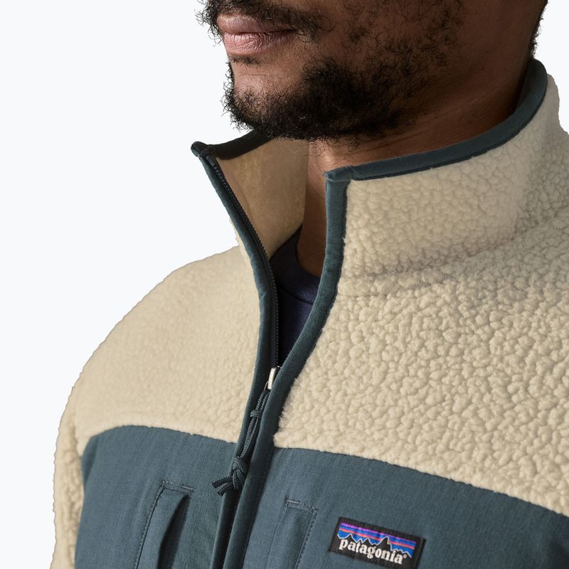 Bluză fleece pentru bărbați Patagonia Retro Pile Patch pelican 4
