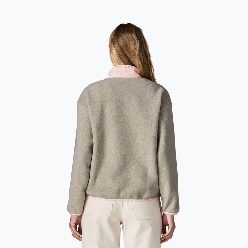 Bluză fleece pentru femei Patagonia Synchilla oatmeal heather w/pink frost 2