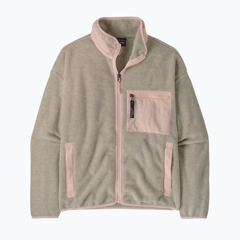 Bluză fleece pentru femei Patagonia Synchilla oatmeal heather w/pink frost 5