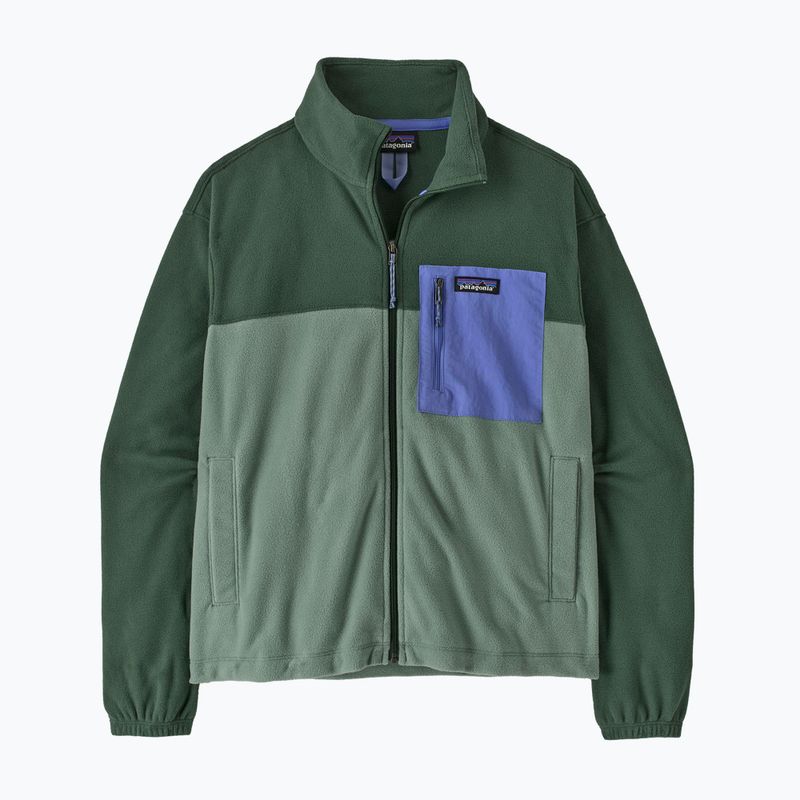 Bluză fleece pentru femei Patagonia Micro D Patch Pocket cover green 2