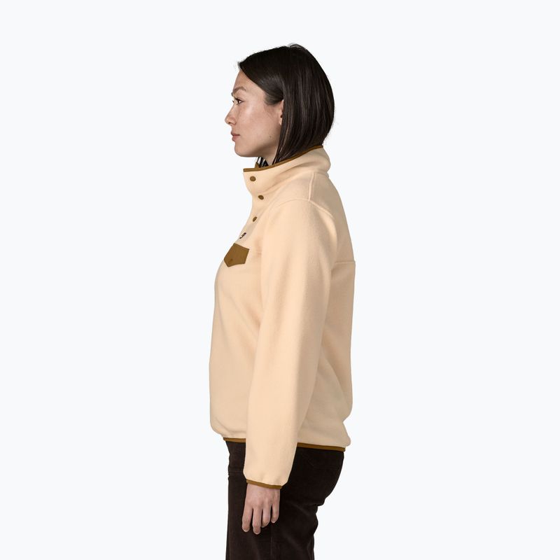 Bluză fleece pentru femei Patagonia Lightweight Synchilla Snap-T Pullover natural 3