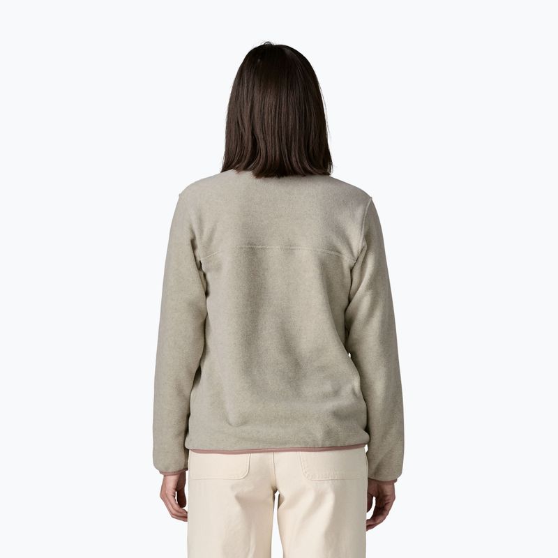 Bluză fleece pentru femei Patagonia Lightweight Synchilla Snap-T Pullover oatmeal heather w/moonrise taupe 2