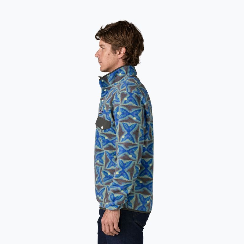 Bluză fleece pentru bărbați Patagonia Lightweight Synchilla Snap-T Pullover deep freeze: forge grey 3