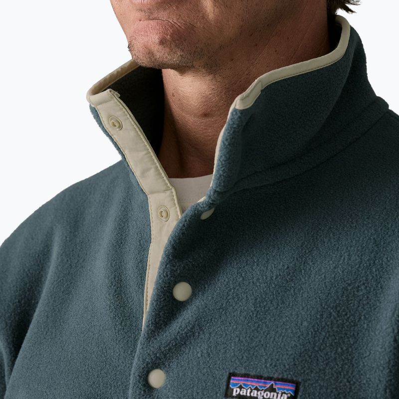 Bluză fleece pentru bărbați Patagonia Lightweight Synchilla Snap-T Pullover summit blue 4