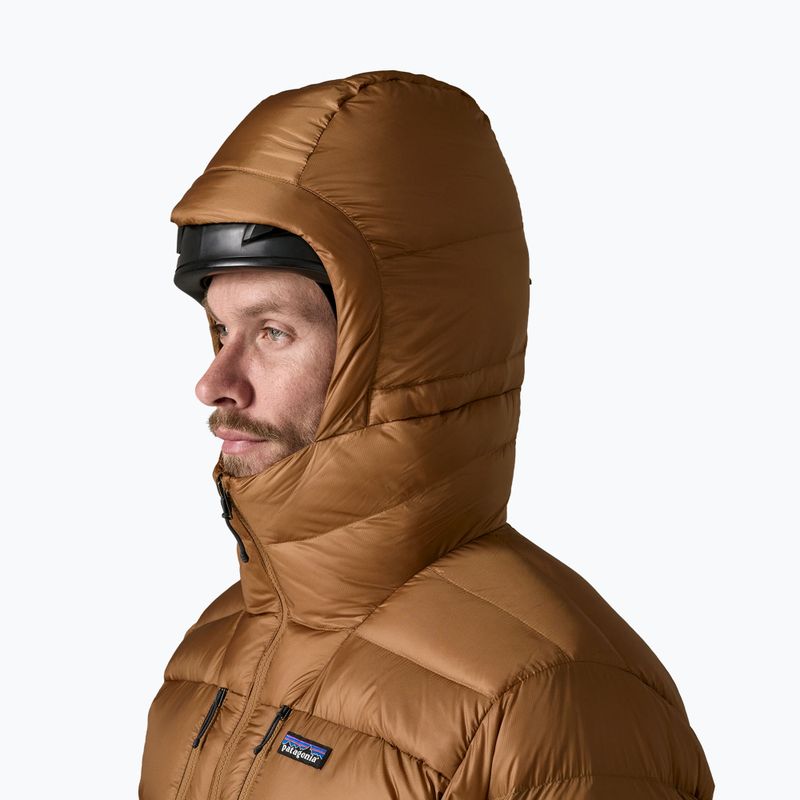 Geacă cu puf pentru bărbați Patagonia Fitz Roy Down Hoody deer brown 4