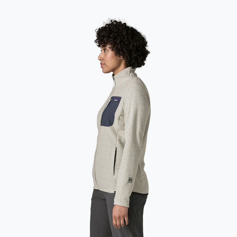 Bluză fleece pentru femei Patagonia R1 Air birch white 3