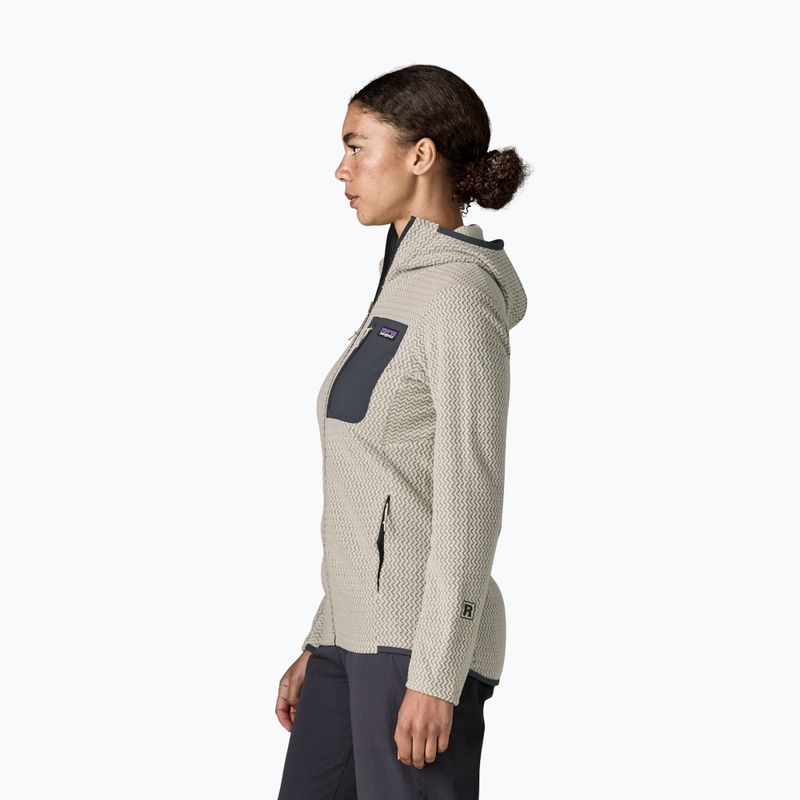 Bluză fleece pentru femei Patagonia R1 Air Full-Zip Hoody birch white 3
