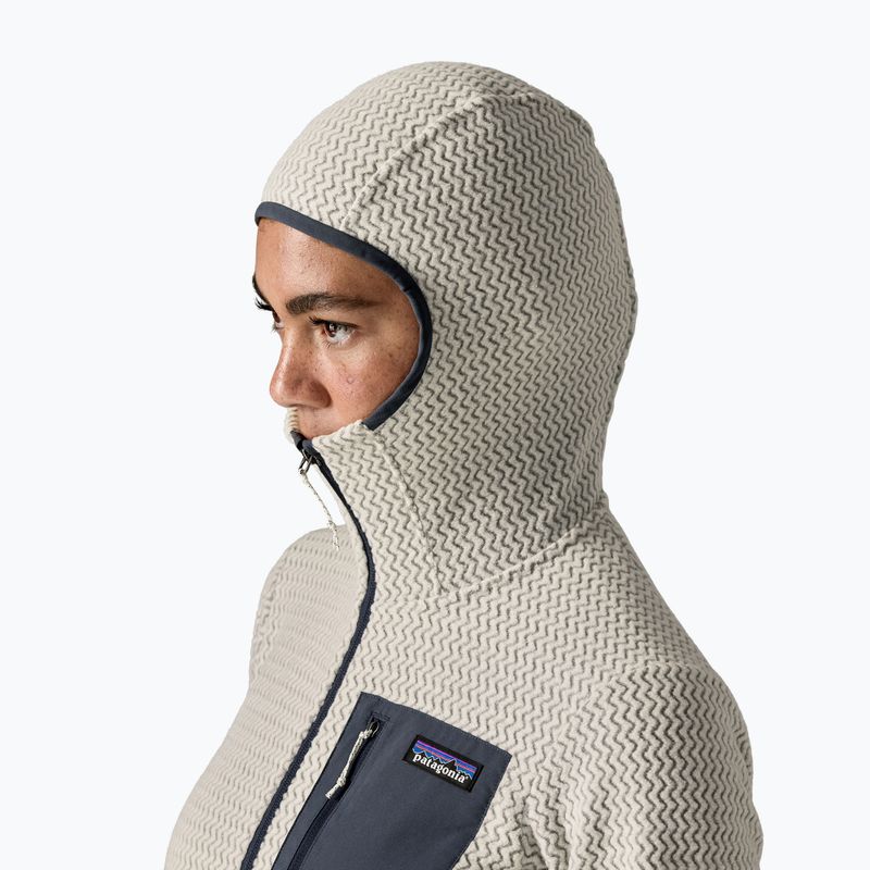 Bluză fleece pentru femei Patagonia R1 Air Full-Zip Hoody birch white 4