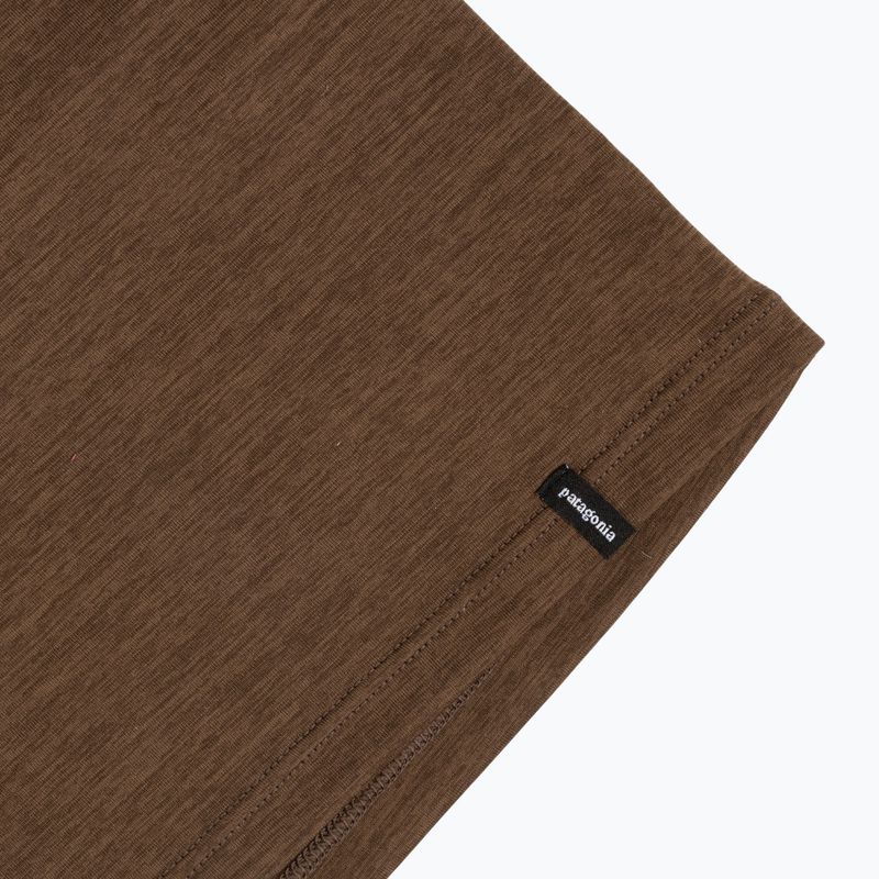 Longsleeve pentru bărbați Patagonia Cap Cool Daily Boardshort Logo LS berm brown - light berm brown x-dye 5