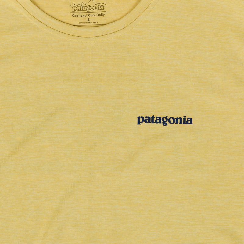 Tricou pentru bărbați Patagonia Capilene Cool Daily Boardshort Logo limestone yellow - light limestone yellow x-dye 3