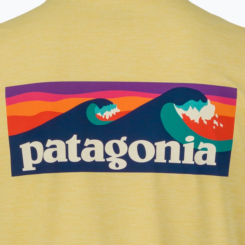 Tricou pentru bărbați Patagonia Capilene Cool Daily Boardshort Logo limestone yellow - light limestone yellow x-dye 5
