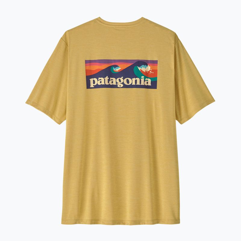 Tricou pentru bărbați Patagonia Capilene Cool Daily Boardshort Logo limestone yellow - light limestone yellow x-dye 2