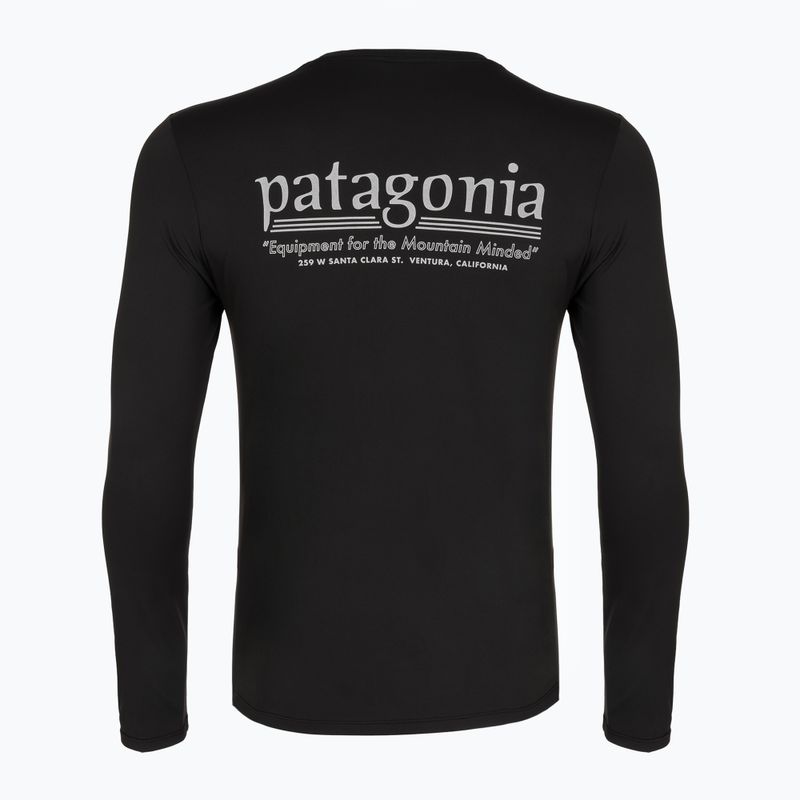 Longsleeve de trekking pentru bărbați Patagonia Cap Cool Daily Hut Tripper LS black 2