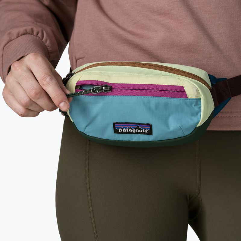 Borsetă Patagonia Terravia Mini Hip patchwork: snowmelt blue 4