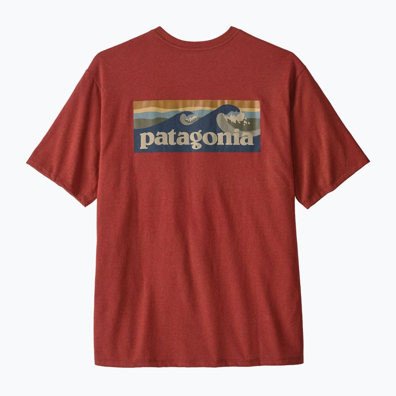Tricou pentru bărbați Patagonia Boardshort Logo Pocket Responsibili rusty red 2