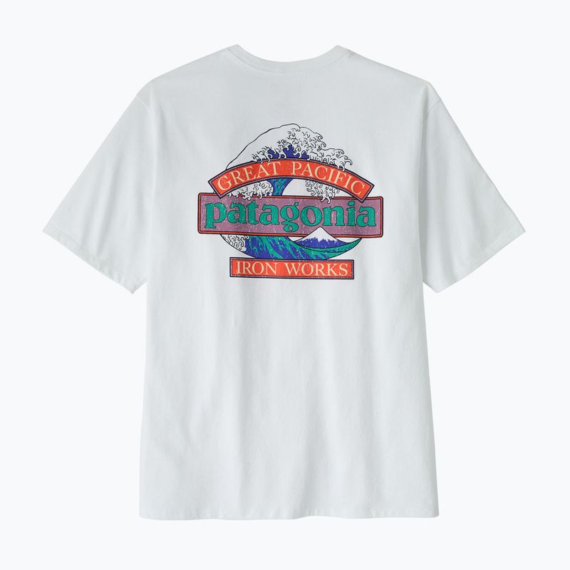 Tricou pentru bărbați Patagonia Great Waves Responsibili-Tee fiber white 2