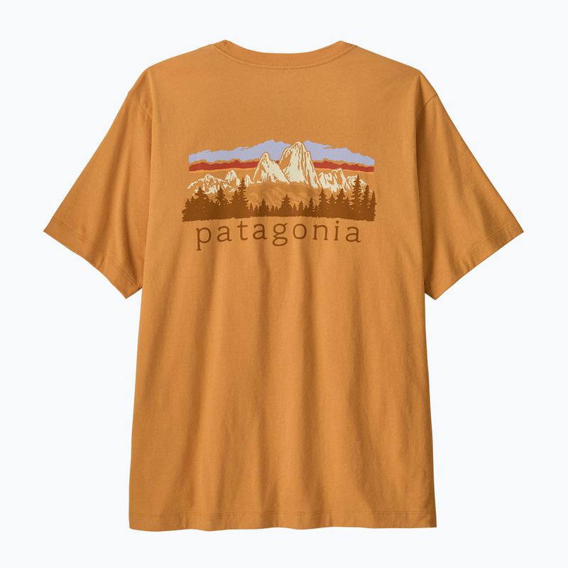 Tricou pentru bărbați Patagonia Fitz Roy Foothills dried mango 2