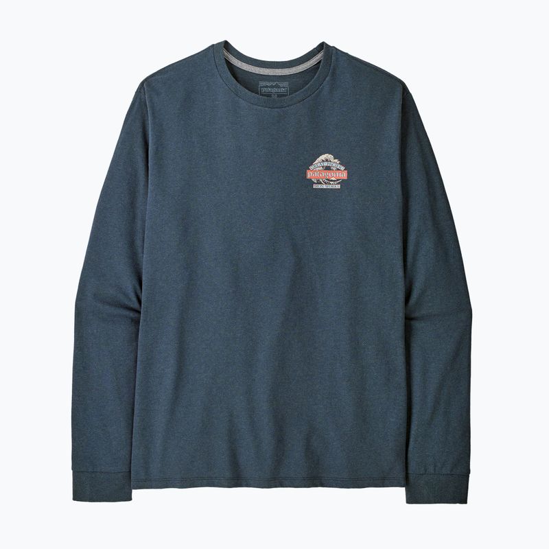 Longsleeve pentru bărbați Patagonia Great Waves Responsibili-Tee LS summit blue 2