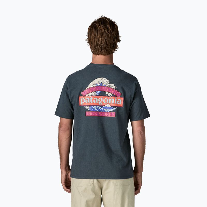 Tricou pentru bărbați Patagonia Great Waves Responsibili-Tee summit blue 2