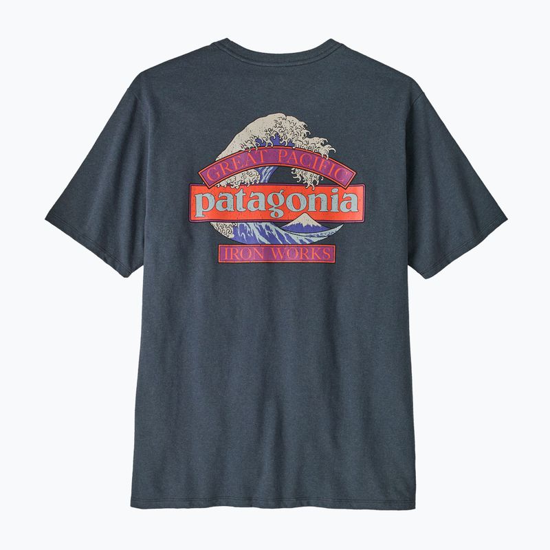 Tricou pentru bărbați Patagonia Great Waves Responsibili-Tee summit blue 4