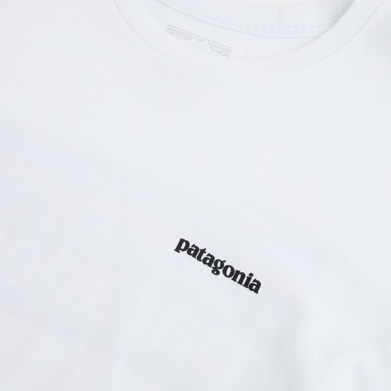 Longsleeve pentru bărbați Patagonia P-6 Logo Responsibili fiber white 3