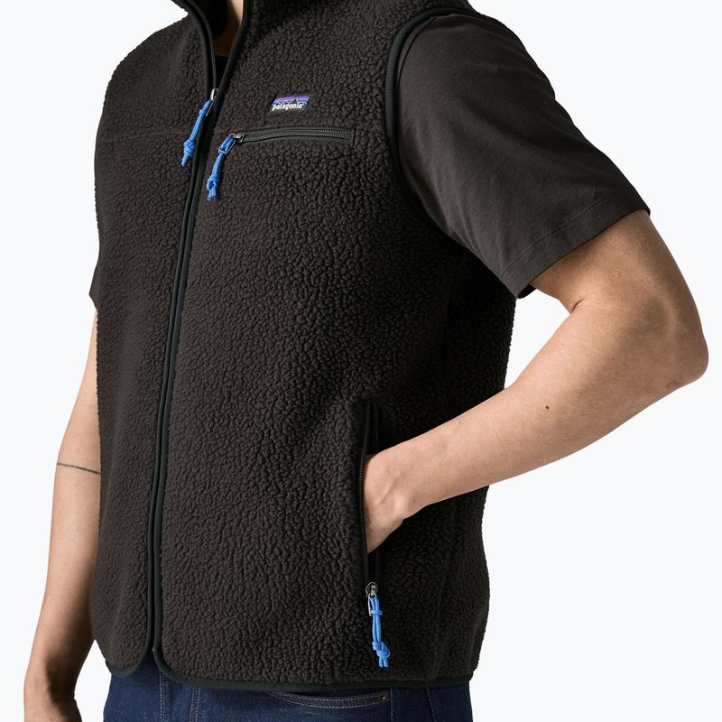 Vestă pentru bărbați Patagonia Retro Pile black 4