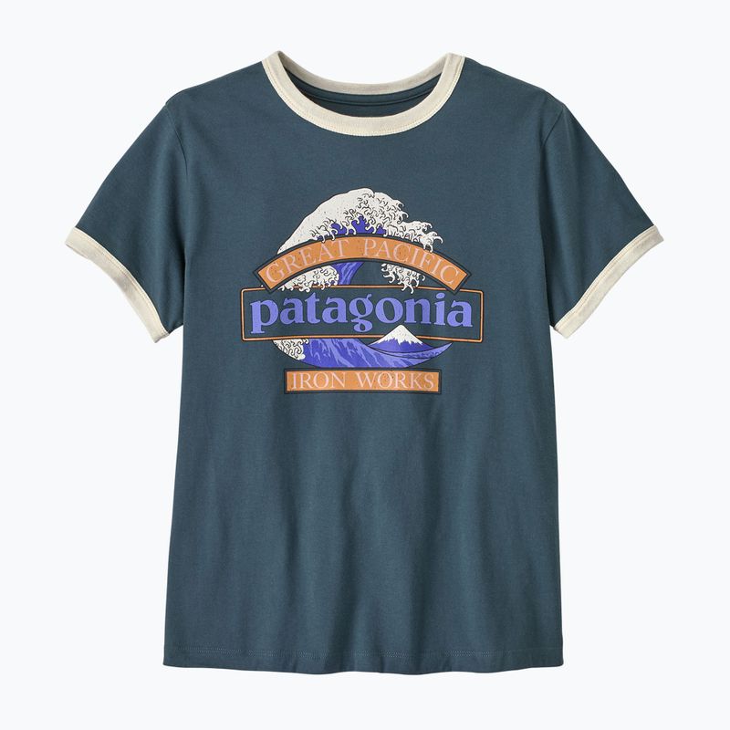 Tricou pentru femei Patagonia Great Waves Ringer Tee summit blue 2