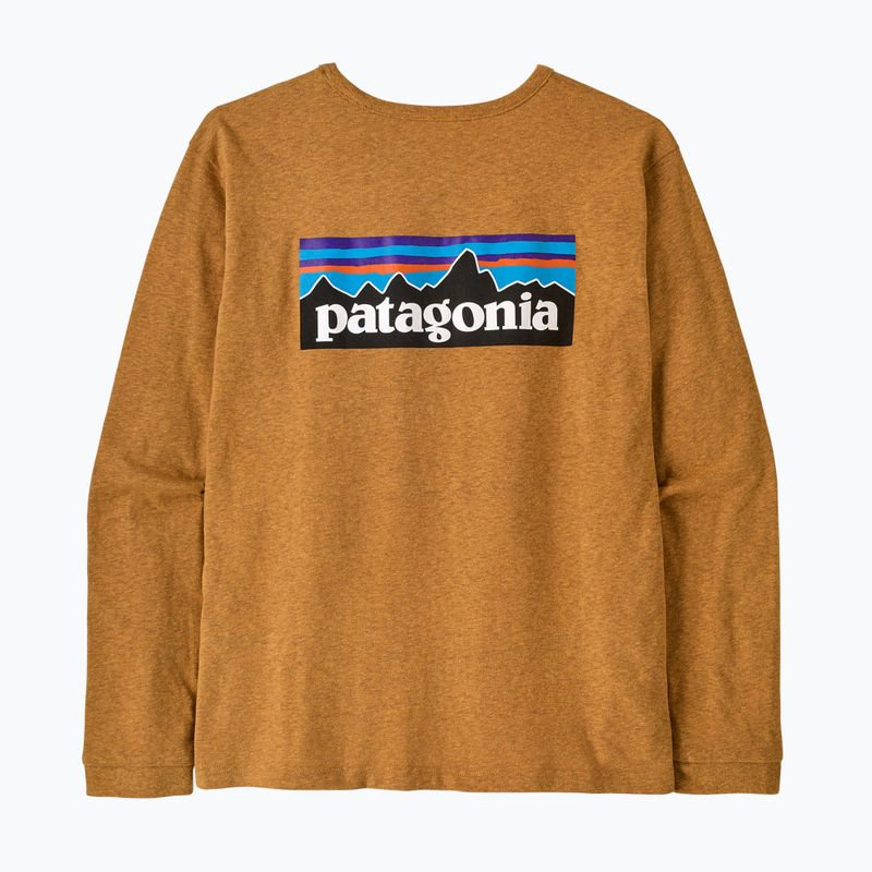 Longsleeve pentru femei Patagonia P-6 Logo Responsibili-Tee LS dried mango 2