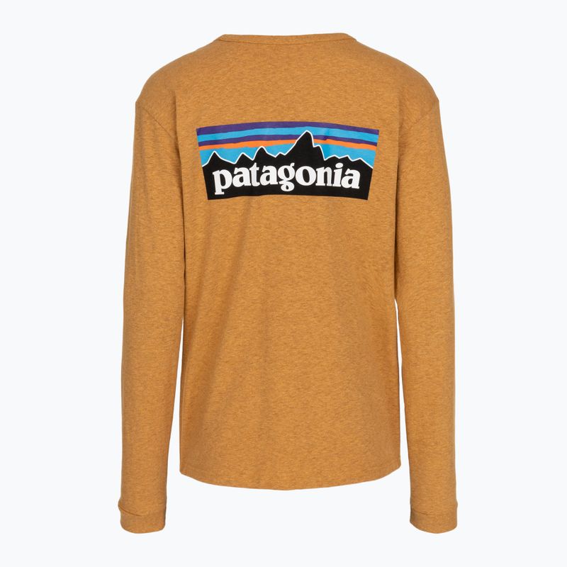 Longsleeve pentru femei Patagonia P-6 Logo Responsibili-Tee LS dried mango 2