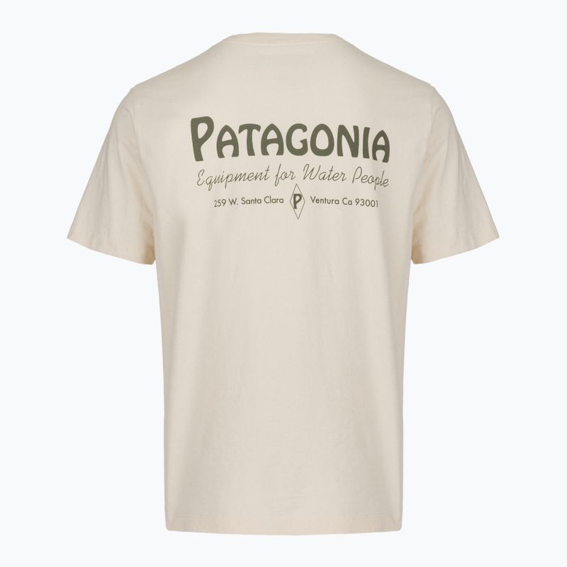 Tricou pentru bărbați Patagonia Water People Banner T-Shirt undyed natural 2