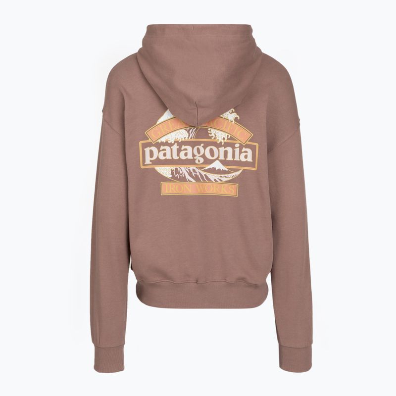 Bluză de trekking pentru femei Patagonia Great Waves Daily Hoody moonrise taupe 2