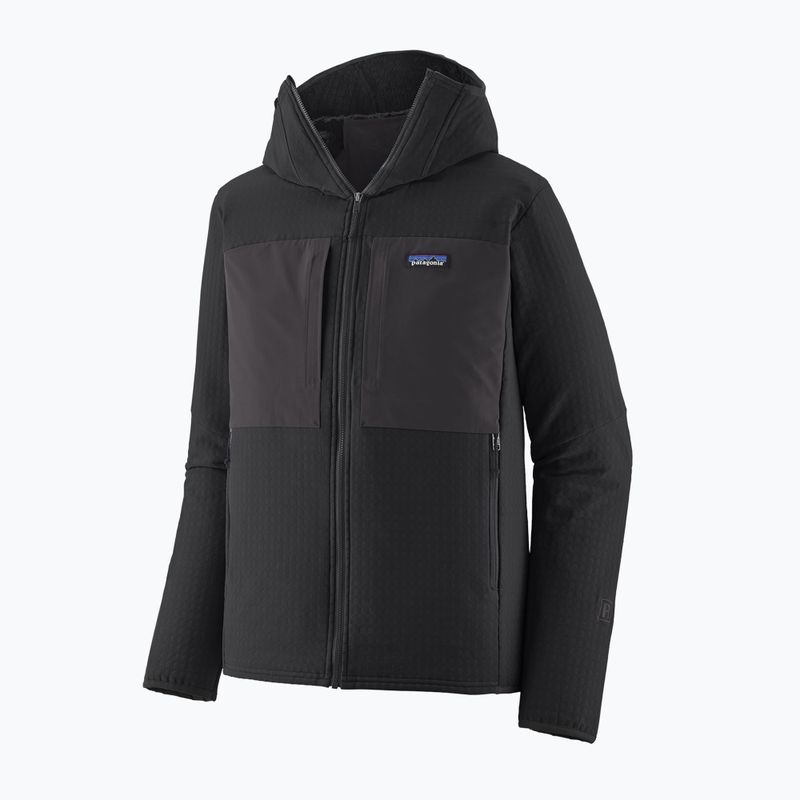 Bluză de trekking pentru bărbați Patagonia R2 TechFace Hoody black 2