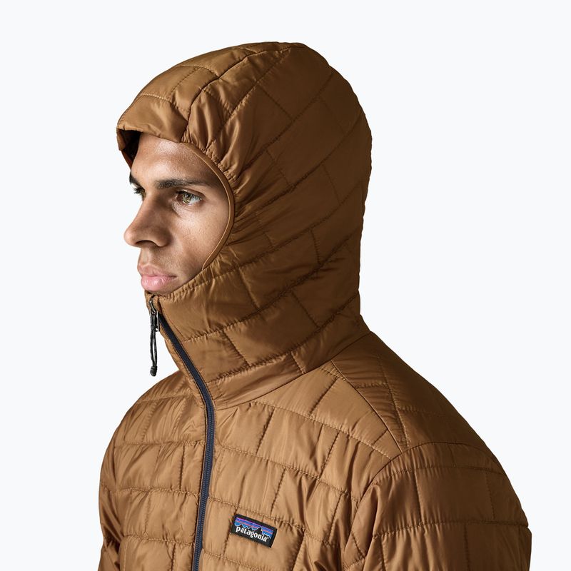 Geacă izolată pentru bărbați Patagonia Nano Puff Hoody deer brown 4