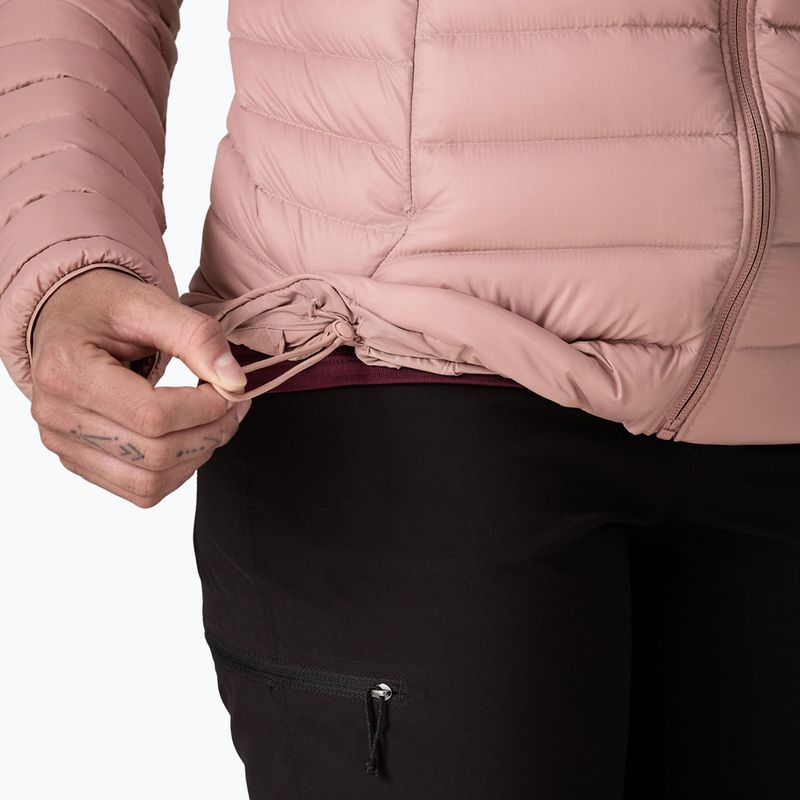 Geacă cu puf pentru femei Patagonia Down Sweater Hoody moonrise taupe 8