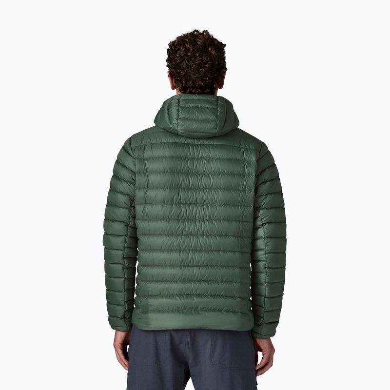 Geacă cu puf pentru bărbați Patagonia Down Sweater Hoody treeline green 2