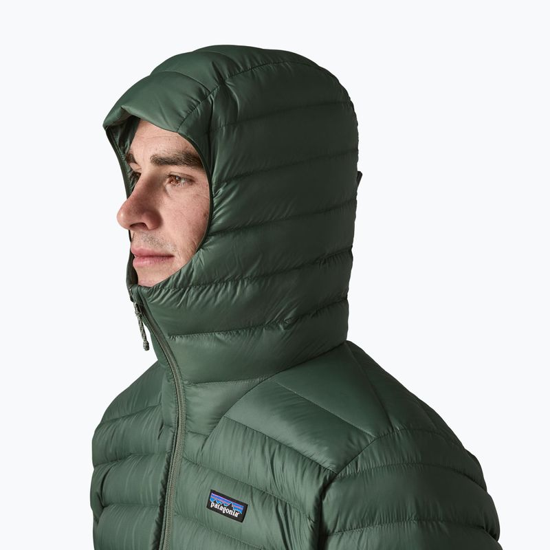 Geacă cu puf pentru bărbați Patagonia Down Sweater Hoody treeline green 4