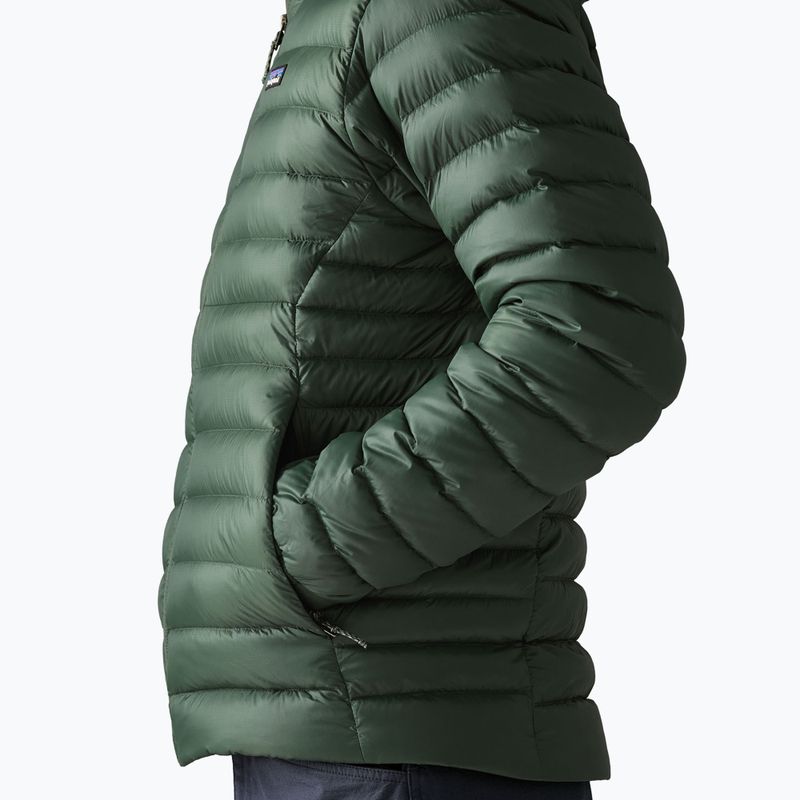 Geacă cu puf pentru bărbați Patagonia Down Sweater Hoody treeline green 6